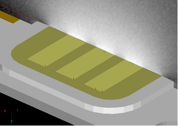 cross section through LED